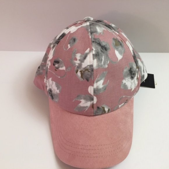 Inc Floral Suede Baseball Cap - Picture 4 of 5